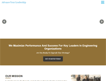 Tablet Screenshot of advanceyourleadership.com